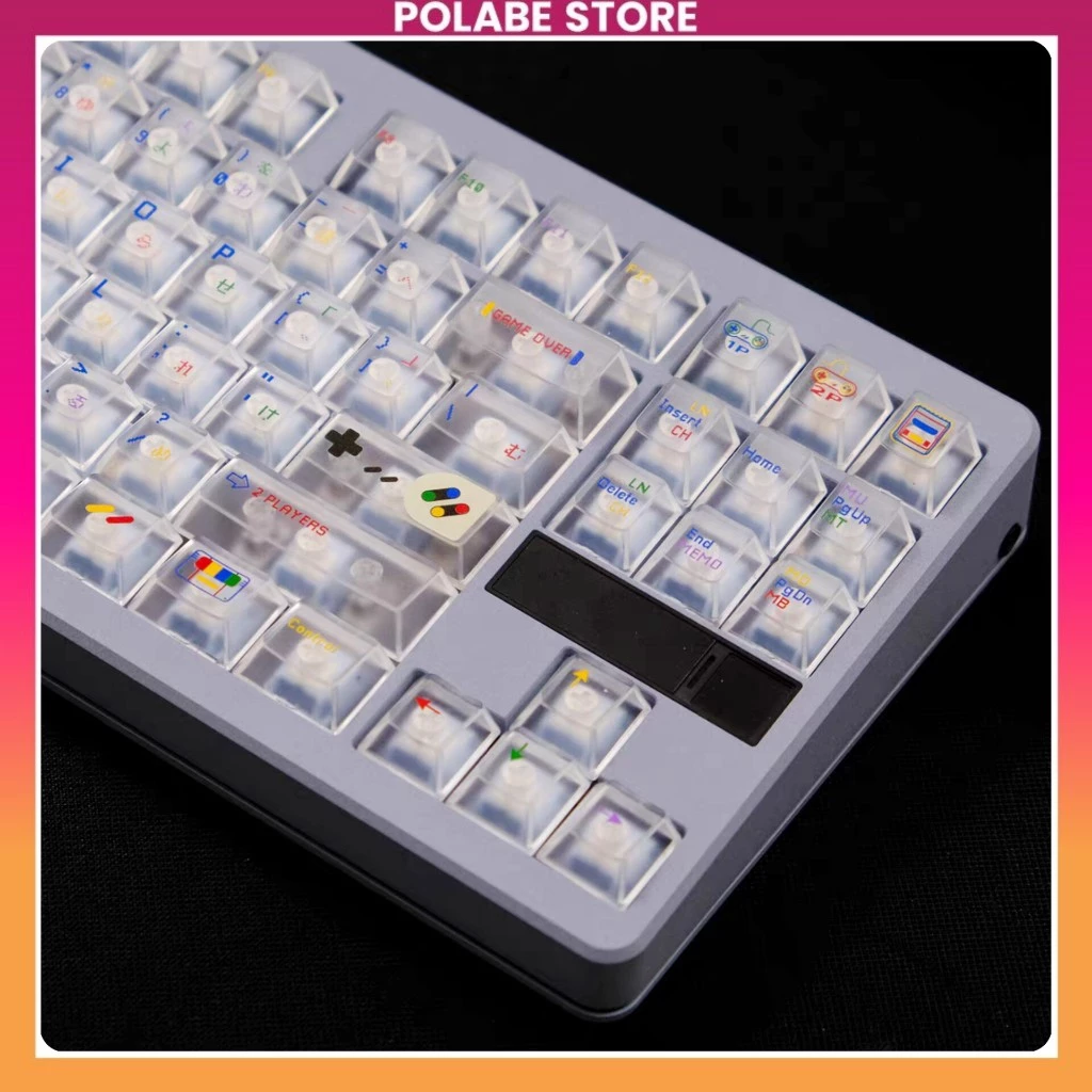 Keycap SFC PC Clear cherry profile Keycap Aifei SFC trong suốt xuyên led bàn phím Polabe Store