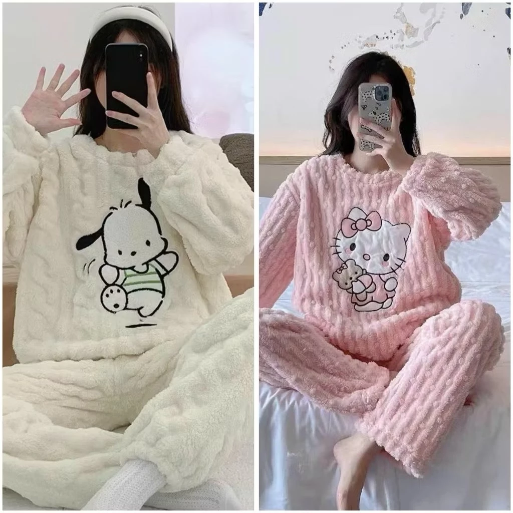 [HÀNG RẺ LOẠI 1 2027] BỘ BÔNG NGỦ HỌA TIẾT SIÊU ĐÁNG YÊU- BỘ ĐỒ NGỦ BÔNG CÚN- SÉT NGỦ NỮ- BỘ LÔNG CỪU ĐÁNG YÊU