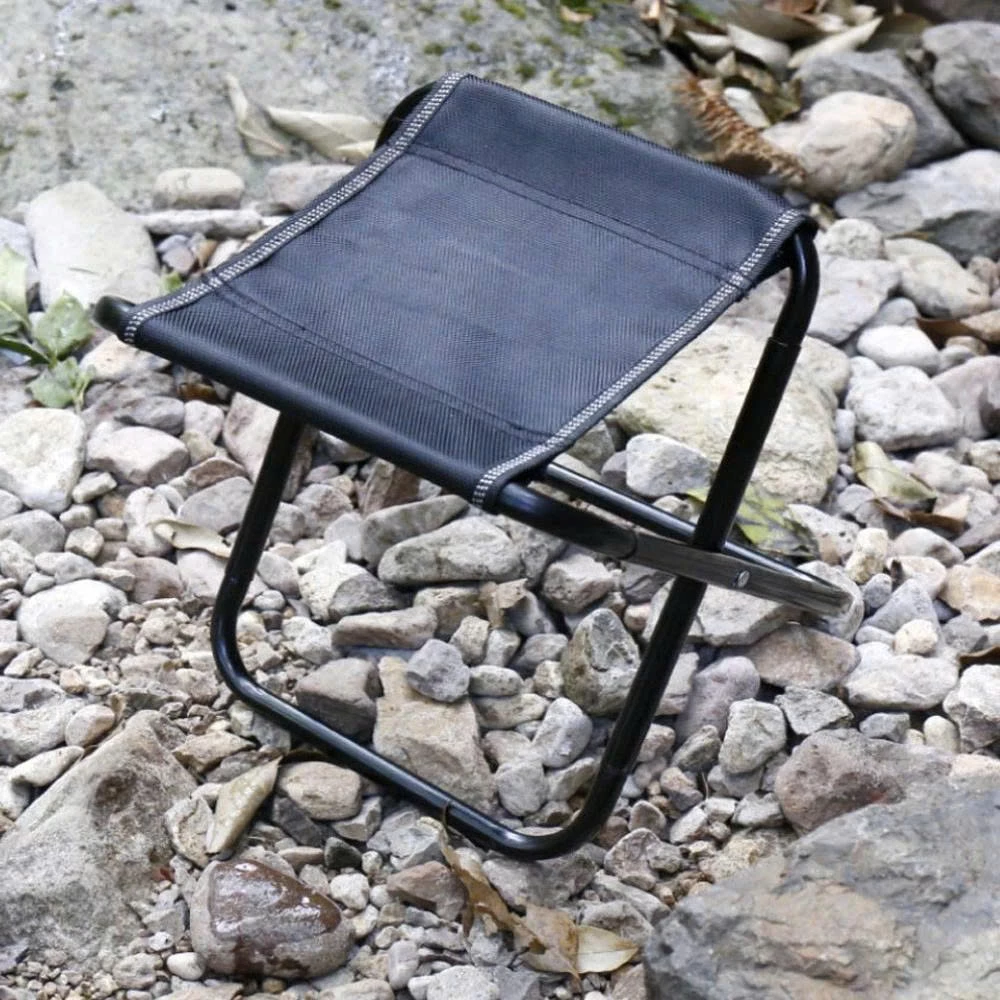 Ghế Mini Gấp Gọn, Ghế Câu Cá, Picnic Khung Thép Dày Dặn Chắc Chắn