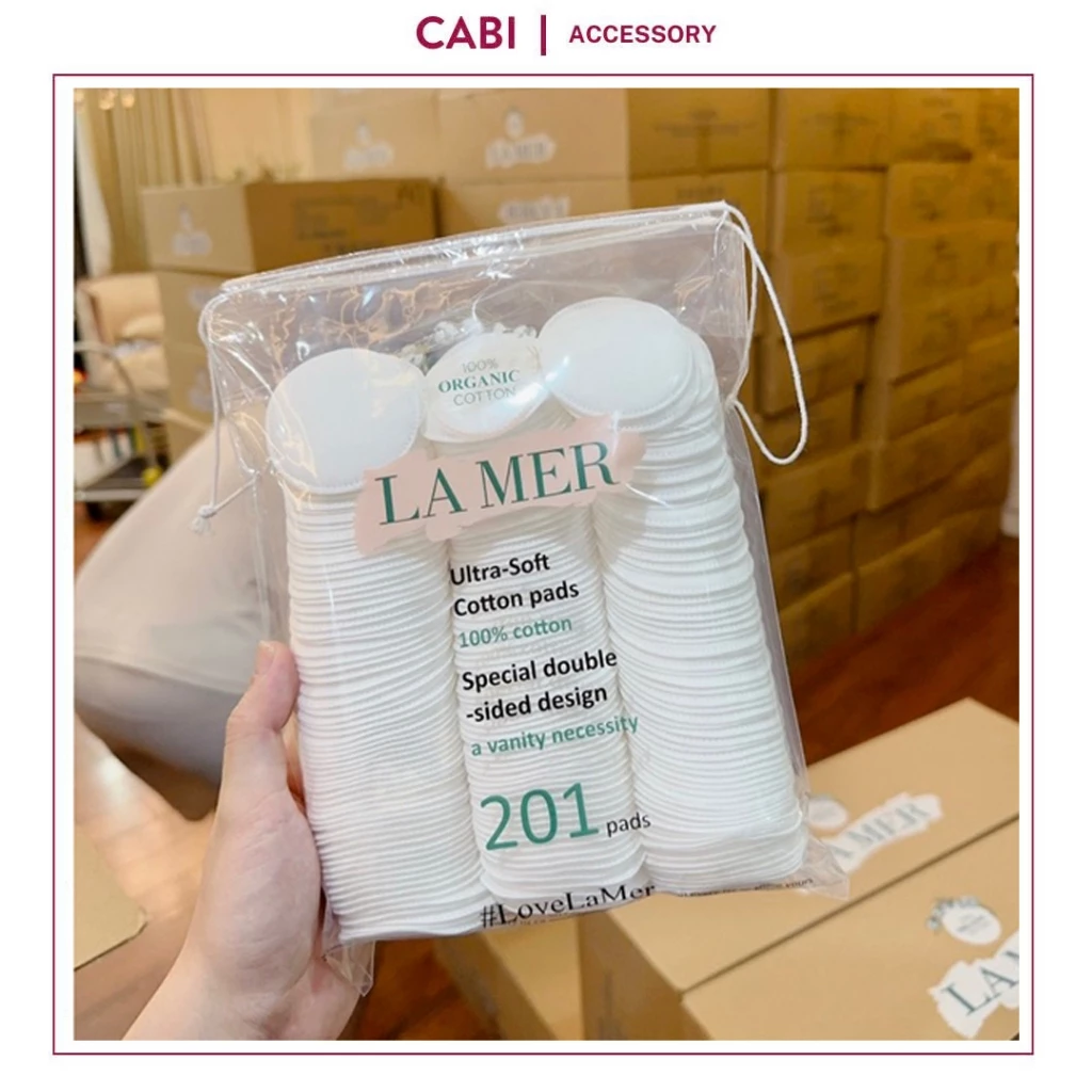 CB05 - Bông Tẩy Trang LM Cao cấp gồm 201 Miếng Cotton Pads dày mịn