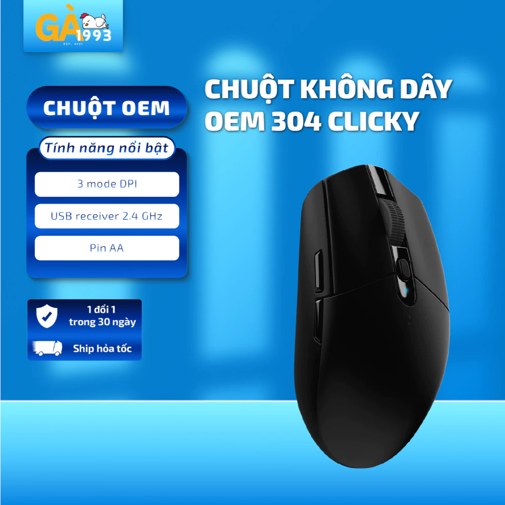 Chuột máy tính wireless 2,4GHZ, chuột không dây LightSpeed mắt độc hero thiết kế nhỏ gọn tiện dùng - BCD