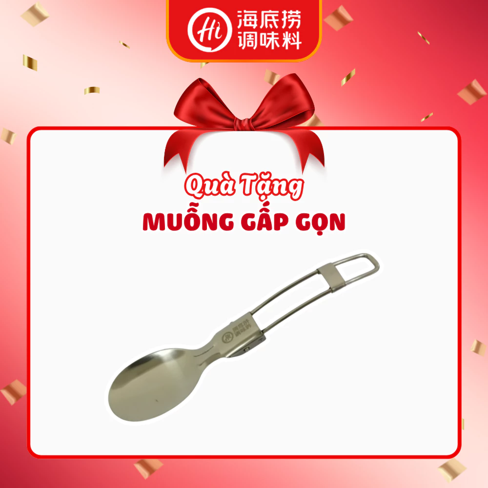 Muỗng gắp gọn inox 304 ( hàng tặng không bán)