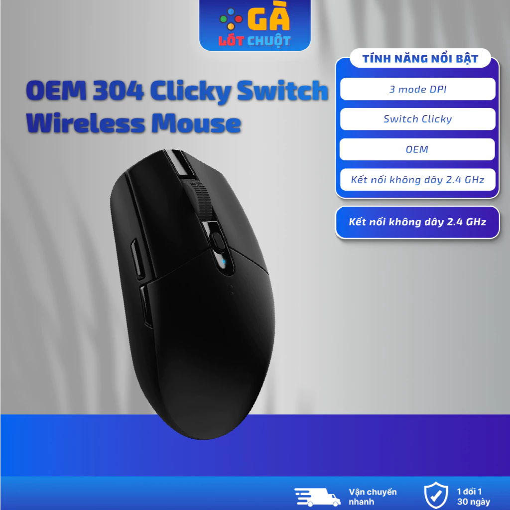 Chuột máy tinh không dây wireless 2.4G,Chuột game Lightspeed phù hợp chơi game