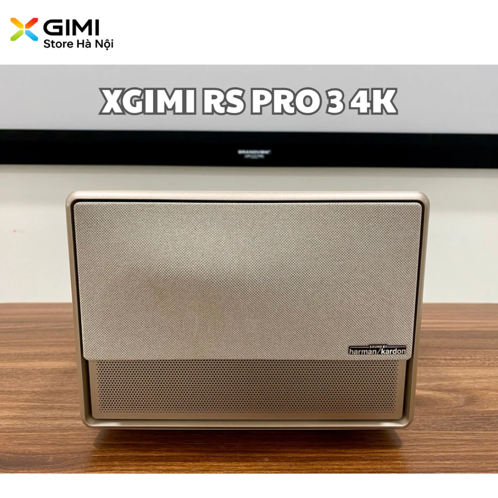 Máy Chiếu XGIMI RS Pro 3 4K Chính Hãng – Độ Sáng 4000 ANSI Lumens – Android TV – Hỗ Trợ HDR10+, Dolby Audio