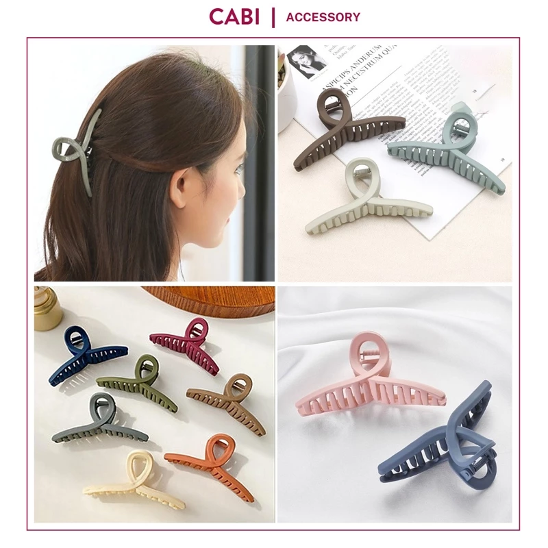 CB16 - Kẹp tóc càng cua Dạng Sóng quốc dân nhiều màu sắc phong cách Hàn Quốc