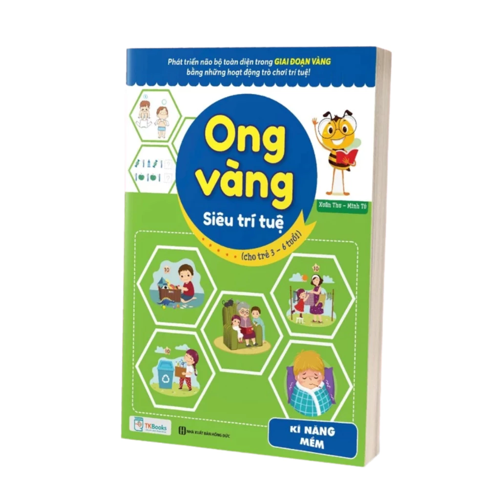 Sách - Ong vàng siêu trí tuệ cho trẻ 3 - 6 tuổi ( Kĩ năng mềm)