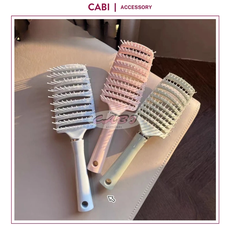 CB18 - Lược Chải Tóc Đệm Khí CABI Bán Nguyệt, Lược Massage Da Đầu, Tạo Kiểu Tóc Dài Đặc Biệt Cho Nữ