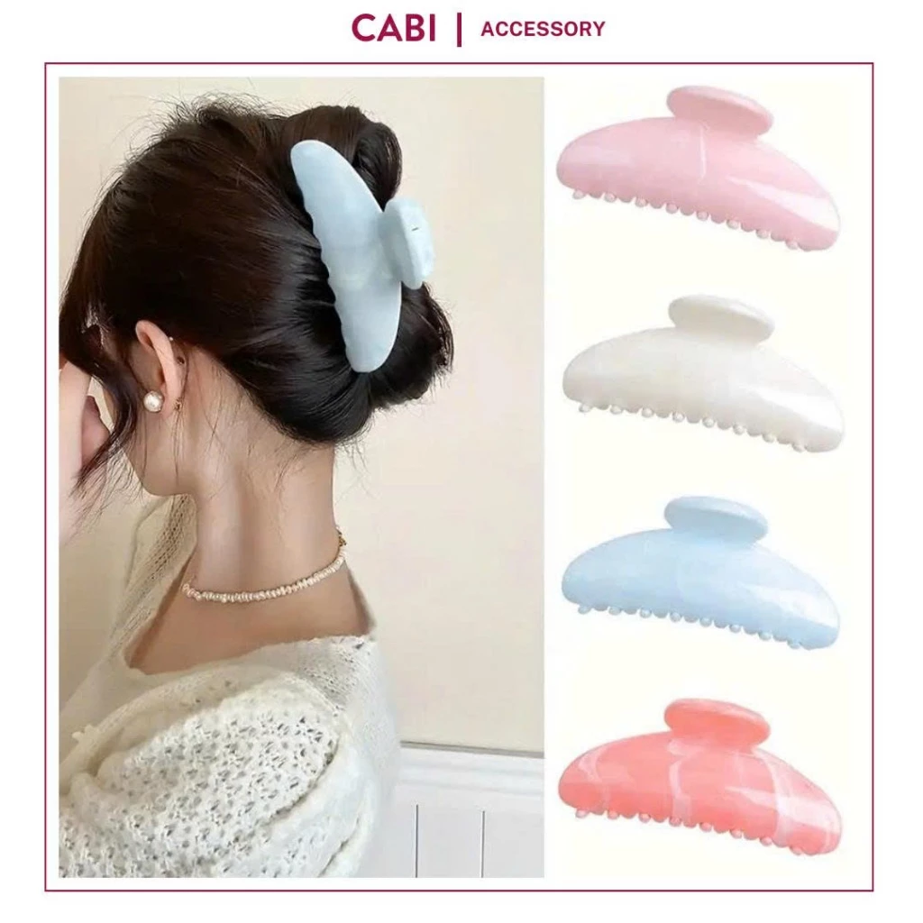 CB21 - Kẹp tóc Barrettes may mắn (MM) hình Cung Bán Nguyệt nhiều màu hợp mệnh