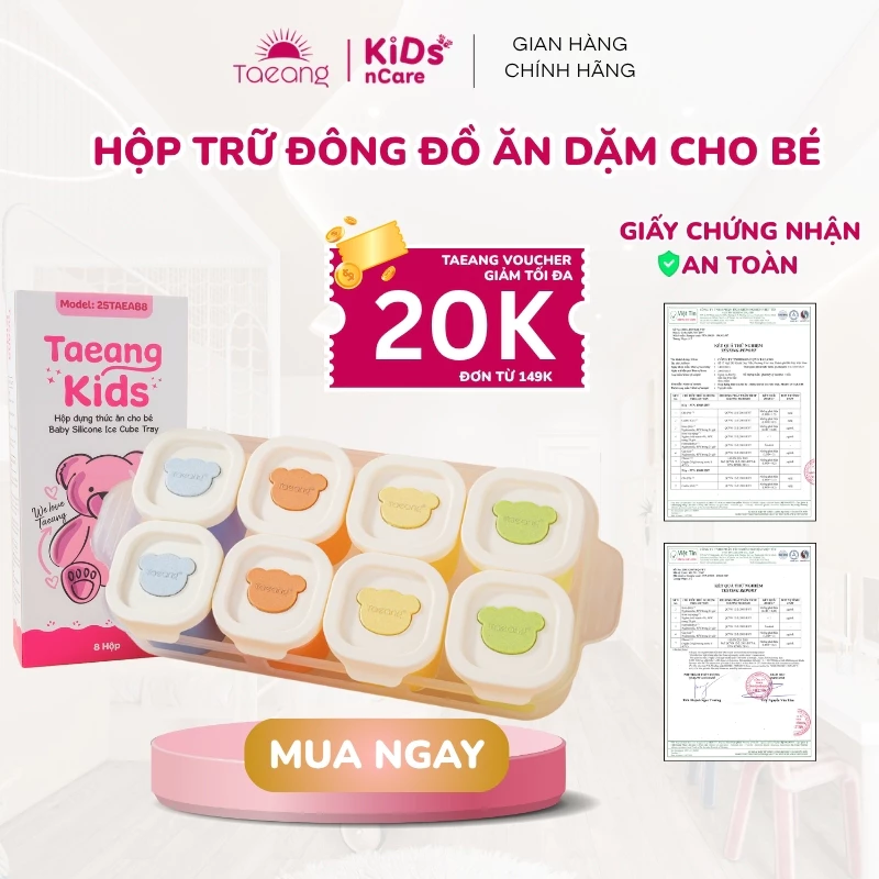 Hộp Trữ Đồ Ăn Dặm Cho Bé Chất Liệu Silicone Cao Cấp, Khay Trữ Đông Đồ Ăn Dặm Cho Bé, Có Bán Lẻ Hộp