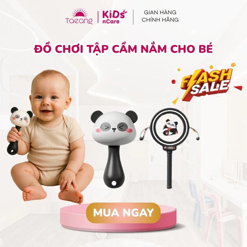 Đồ Chơi Lục Lạc Xúc Xắc Cho Bé Hình Gấu Trúc Chất Liệu Mềm Mại Và Bền, Giúp Kích Thích Thị Giác