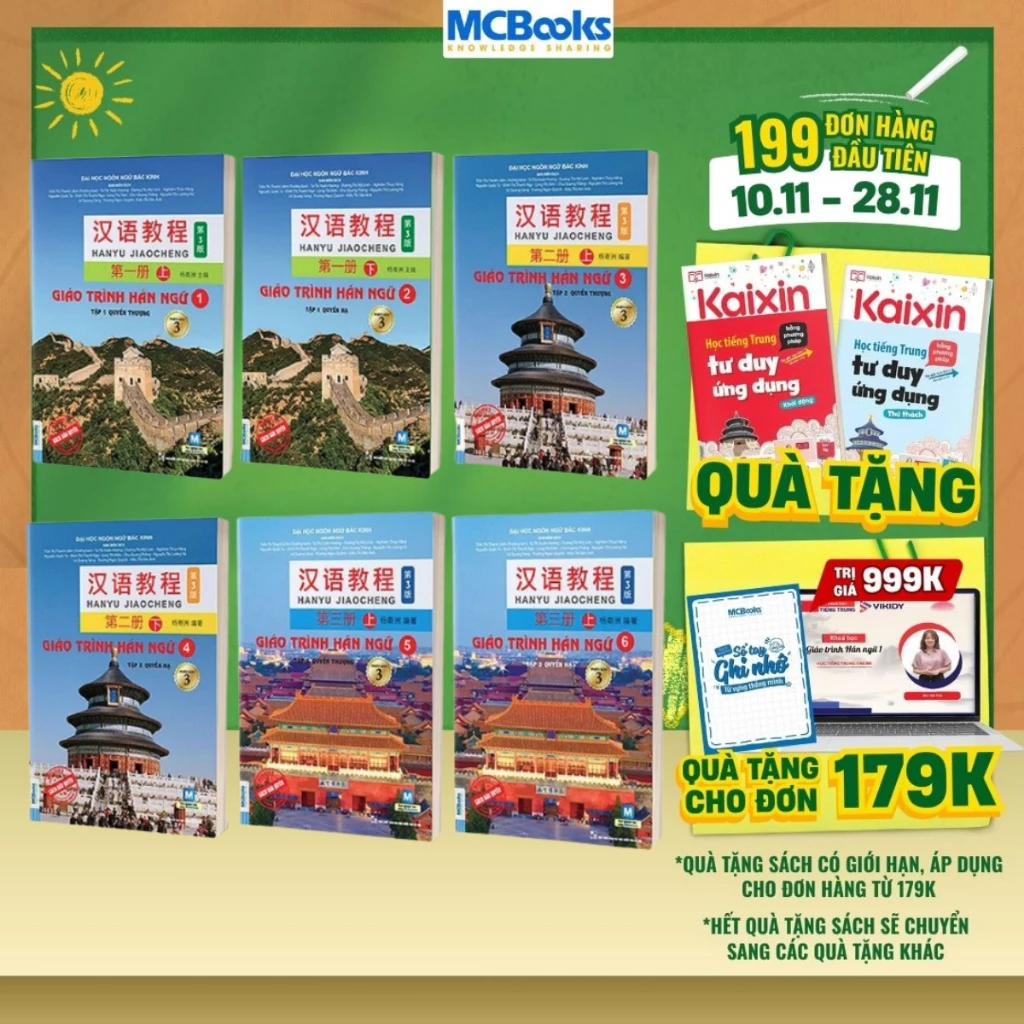 Sách - Giáo trình hán ngữ 6 cuốn phiên bản 3 - 2023 (Combo/Lẻ tùy chọn)