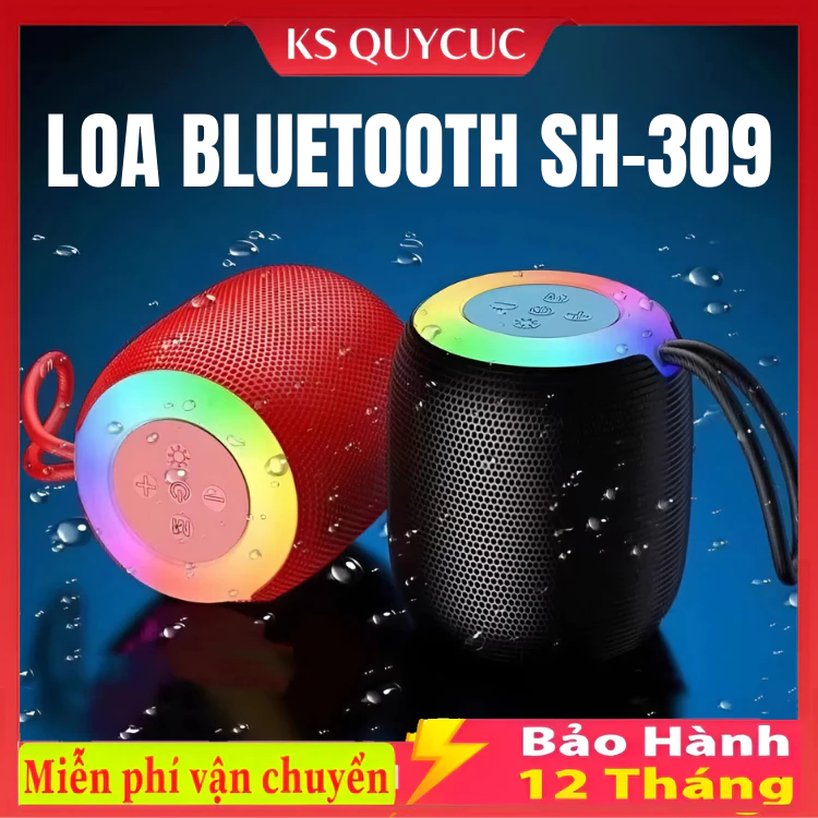 Loa Bluetooth SH-309 / 1057 Mini , Nghe Nhạc Hay, Chống Va Đập Chống Nước Cao, Pin 1000 mAh, Quai Cầm Tay .