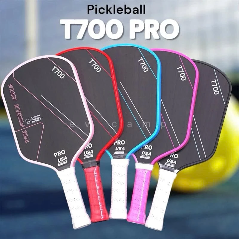 Vợt Pickleball Carbon T700 mặt vợt phủ carbon mặt nhám siêu nhẹ