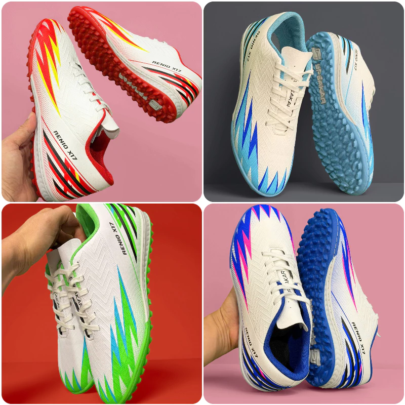 Giày Đá Bóng Renio X17, Đủ Size 36-44, Khâu Full Đế