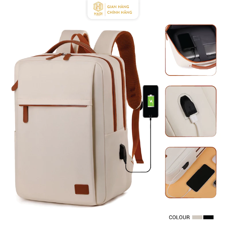 Balo du lịch Balo đựng laptop đa năng vải oxford chống thấm nước chống sốc B61 - Bag
