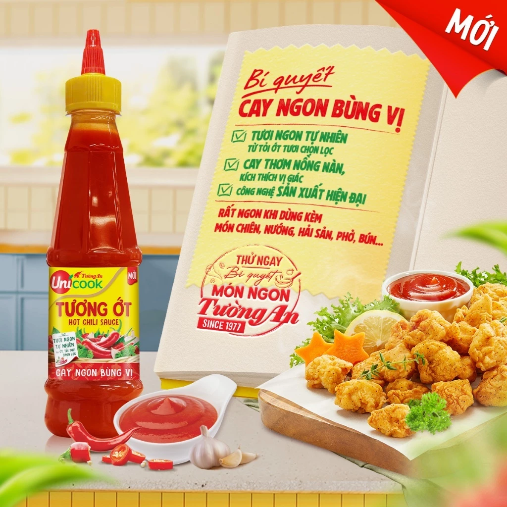 [Quà tặng không bán] 2 Chai Tương Ớt TA Unicook 310g