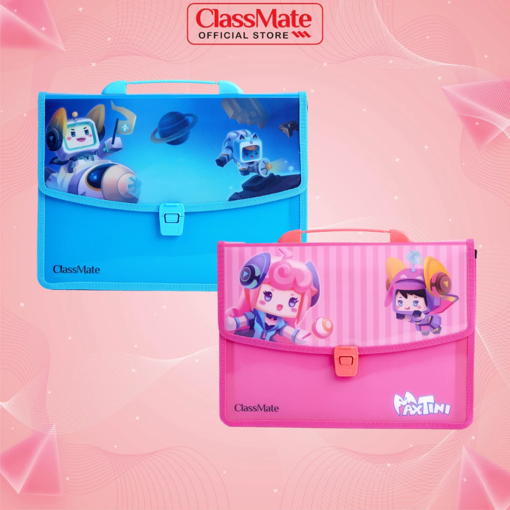 Cặp học thêm 2 ngăn CLASSMATE Thiết Kế Maxtini Dễ Thương, Chất Liệu Nhựa Nguyên Sinh An Toàn CL-SB309 (34,5 x 24 x 10cm)