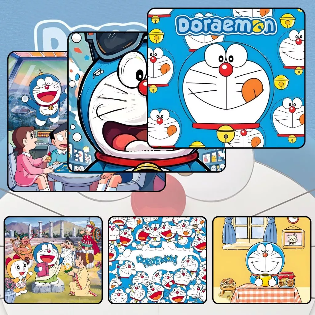 Lót Chuột FPS Gaming DORAEMON Size 45x40cm / 35x30cm / 26x21cm Chống Trượt, Bền Đẹp