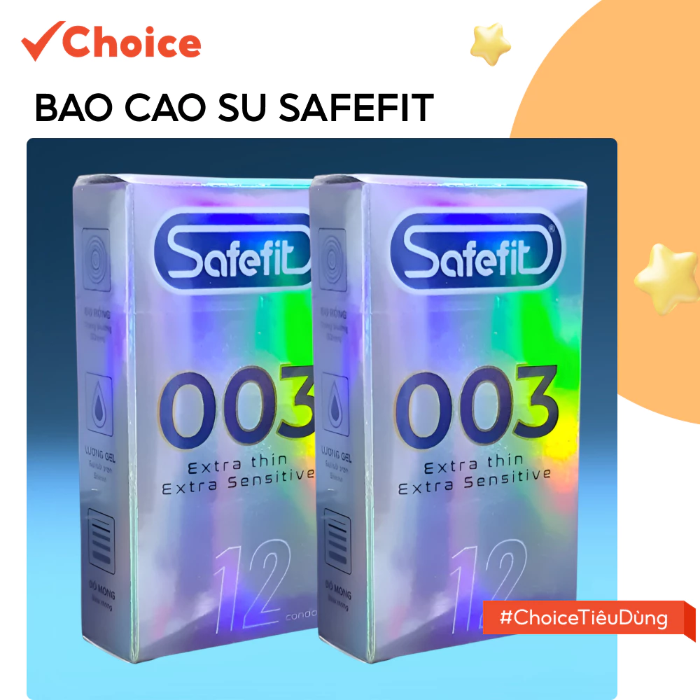 [Choice] Bao Cao Su SAFEFIT FM1-2797-4, 003 Siêu Mỏng