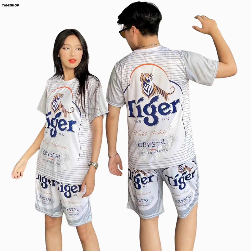Đồ Bộ Thể Thao Nam Nữ TIGER BẠC, Set Quần Áo bốn mùa đẹp cao cấp mặc nhà đi chơi (TÂM SHOP) KL7