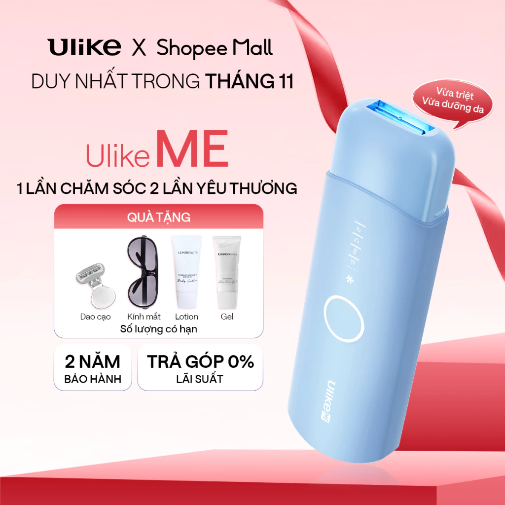 (New) Máy triệt lông Ulike ME công nghệ làm mát Ice Cooling IPL Sapphire Xanh thiên thanh