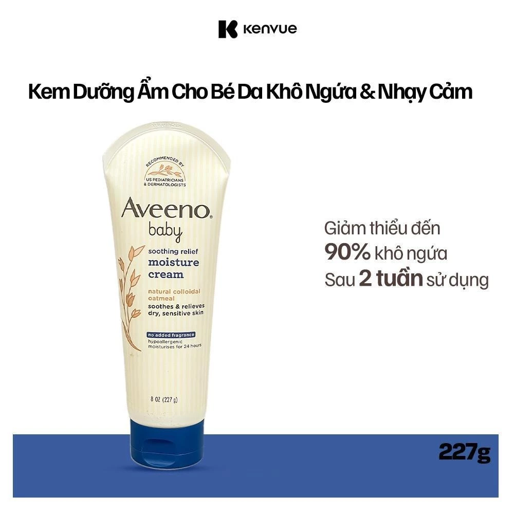 Kem dưỡng Aveeno Baby cho da khô và nhạy cảm 227g