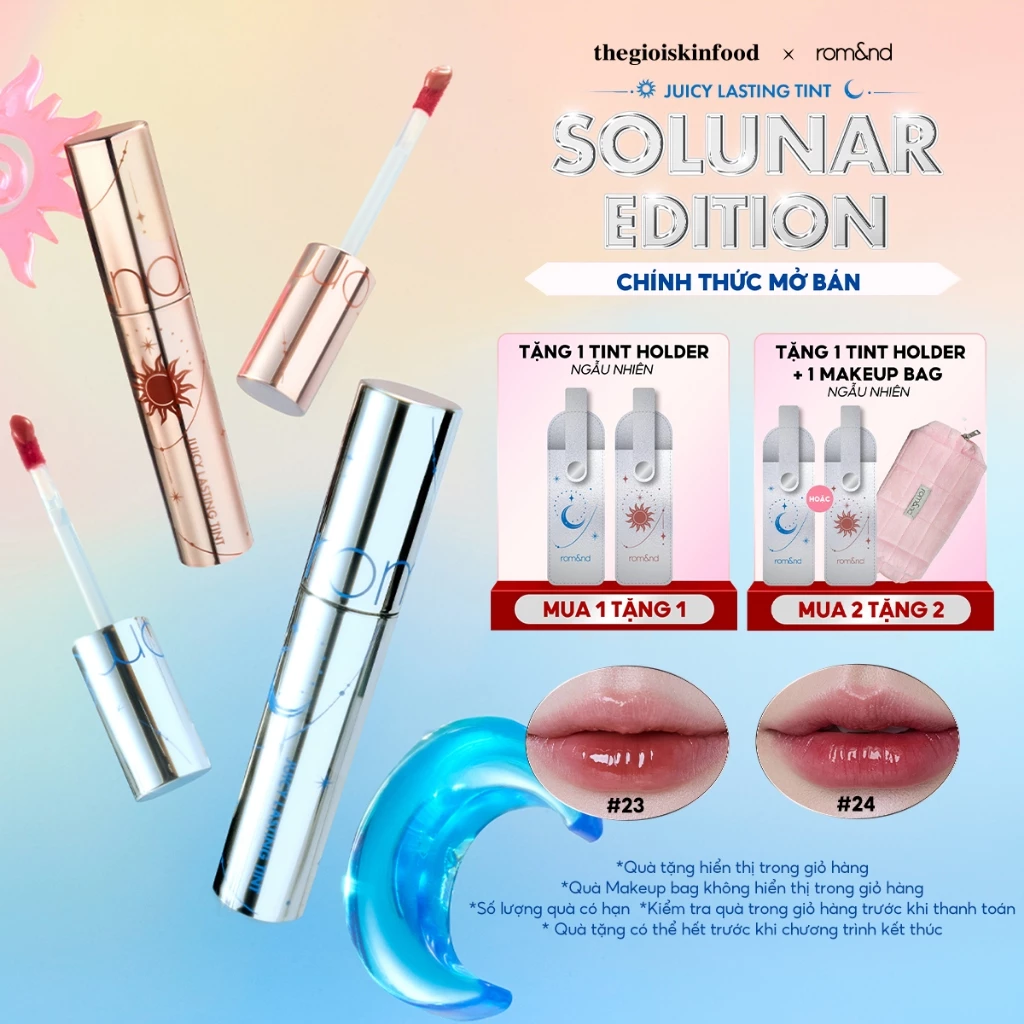 [NEW] [Solunar Edition] Son Tint Lì Romand Juicy Lasting Tint Solunar Edition 5.5g