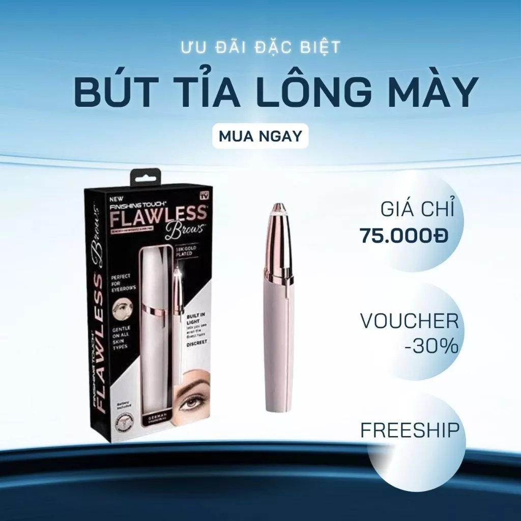 Bút tỉa lông mày-Máy tỉa lông mày làm đẹp cho chị em, - Bút kẻ sạc điện với lưỡi cạo 360 đa năng tạo kiểu chân mày HOT H
