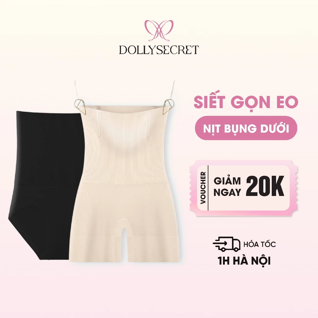 Quần Gen Nịt Bụng Cạp Cao DOLLY SECRET Có 4 Nẹp Định Hình Q08