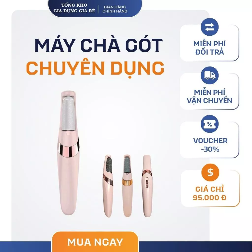 Máy chà gót chân chạy điện Chuyên Dụng Không Gây Tiếng Ồn tẩy Tế Bào Chết tại nhà dùng cho tiệm nail