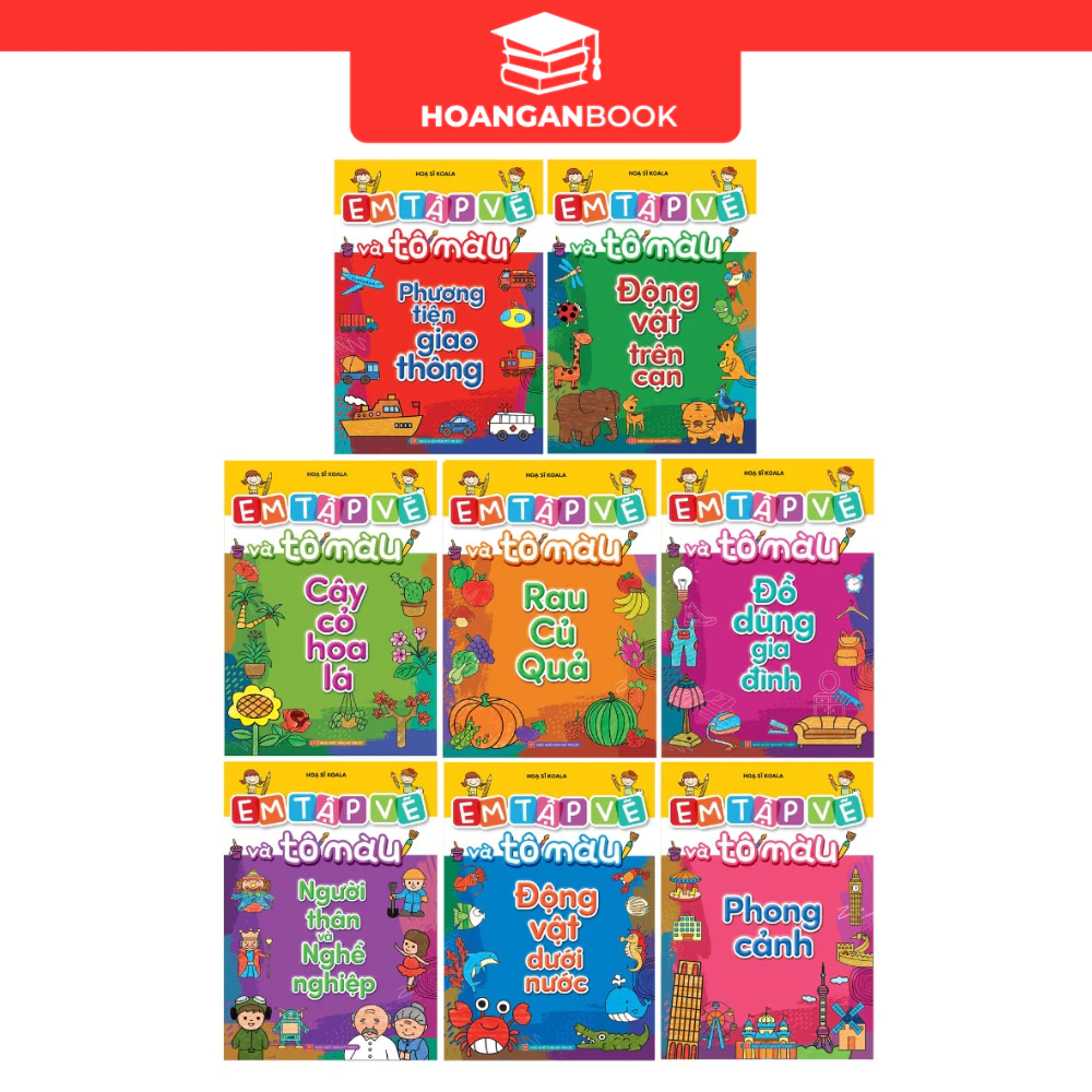 Sách: Em Tập Vẽ Và Tô Màu LẺ --