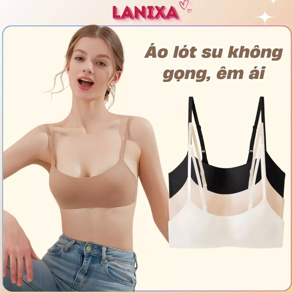 [Hỏa Tốc] Áo ngực nữ đúc su tàng hình không gọng chống lộ viền, Áo lót nữ đệm mỏng thoáng mát  A141