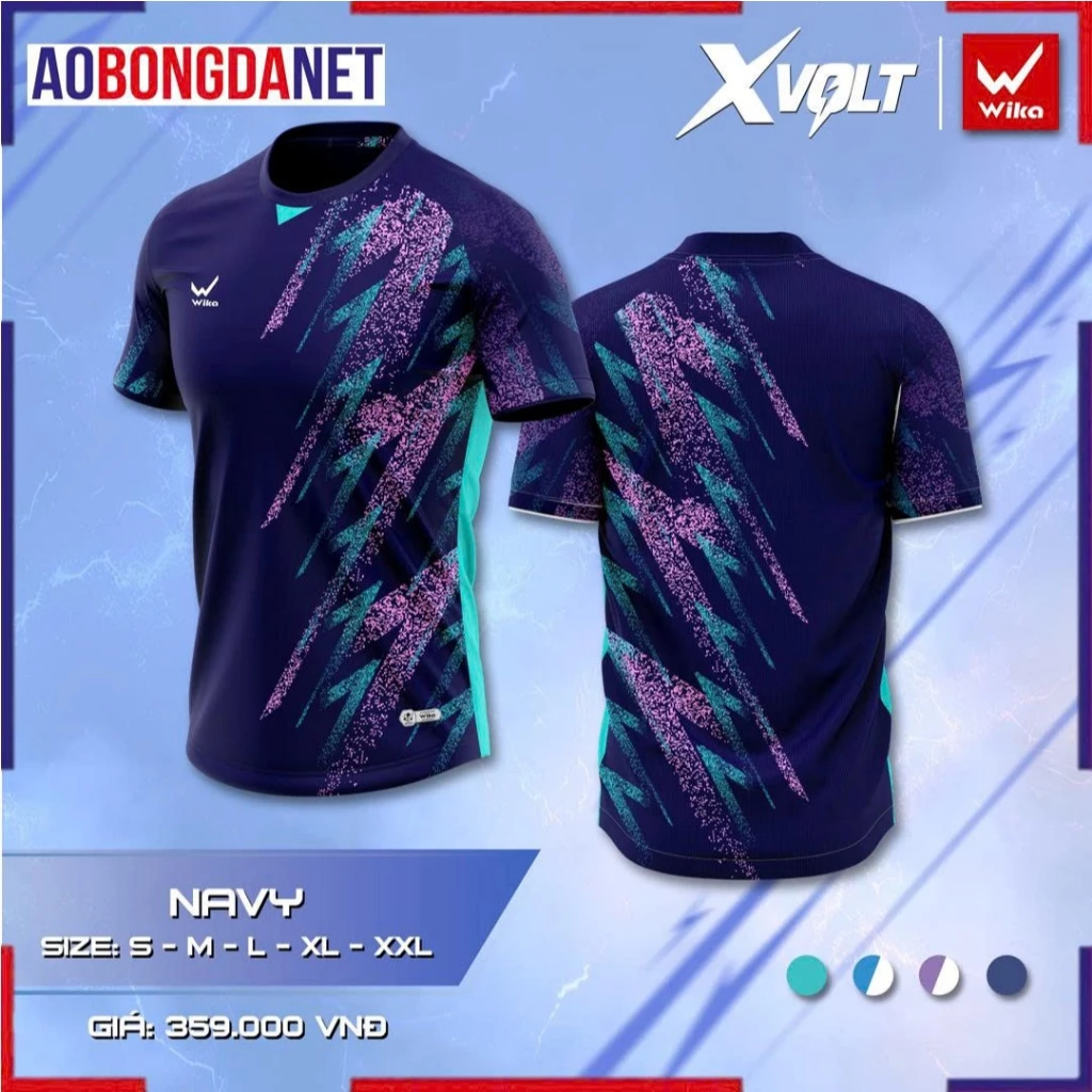 Áo Thể Thao Wika XVOLT Chính Hãng, Áo Pickleball Chất Vải WI-DRYMAX Co Giãn 4 Chiều Thoát Mồ Hôi Tốt
