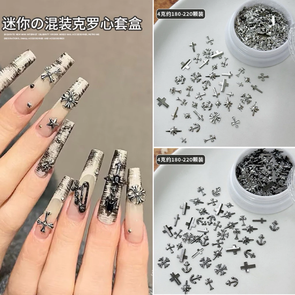 Set phụ kiện thánh giá trang trí móng tay