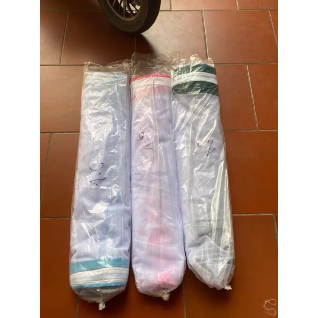 (Lẻ Màn) Màn Mùng Thay Thế - Màn Khung INOX LOẠI 1  Không Khoan Tường - Hàng Đẹp Ren Thêu