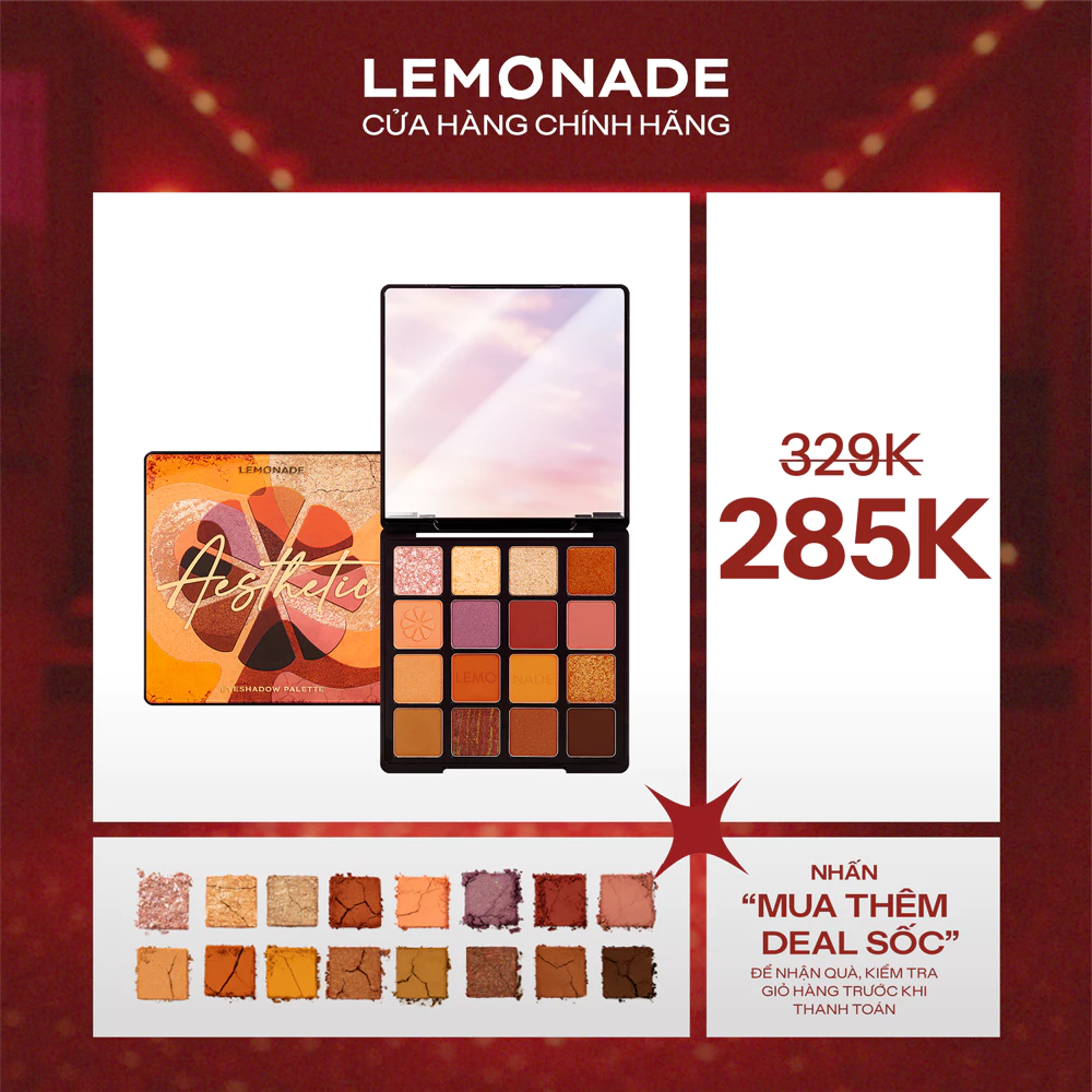 Bảng phấn mắt Lemonade Aesthetic Eyeshadow Palette Version1 - 20.8g