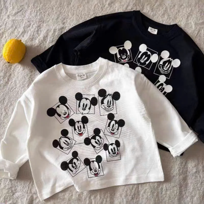 Áo thun dài tay bé trai chất cotton ELIOKIDS, áo thun tay dài mặc thu, đông từ 7kg-32kg.