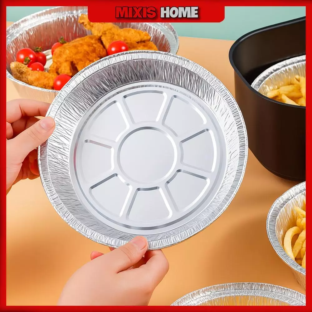 Set 40 Khay Giấy Bạc Lót Nồi Chiên Không Dầu Đường Kính 22cm Khay Đựng Thực Phẩm Tiện Lợi - GD191