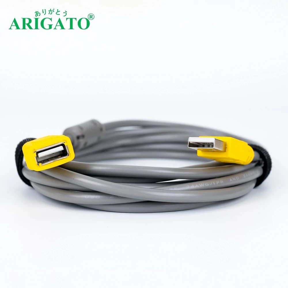 Dây nối dài usb 1.5m, 3m, 5m ARIGATO chuẩn 2.0, cáp usb đầu đực - Cái