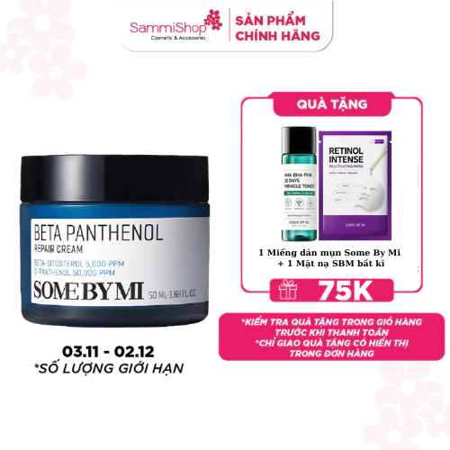 Some By Mi Kem dưỡng Beta Panthenol Repair Cream 50ml