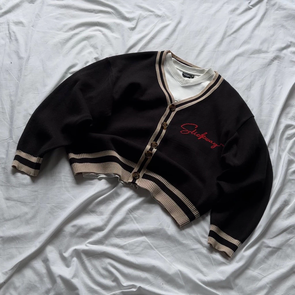 SLICK " CARDIGAN CALMA" KNIT MERINO PREMIUM - FORM BOXY BY THE SLICK WAY UNISEX