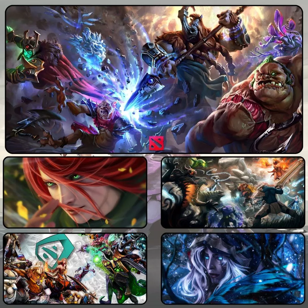 Lót Chuột Cỡ Lớn DOTA 2 Size 80x30cm / 90x40cm / 120x60cm Chống Trượt, Bền Đẹp