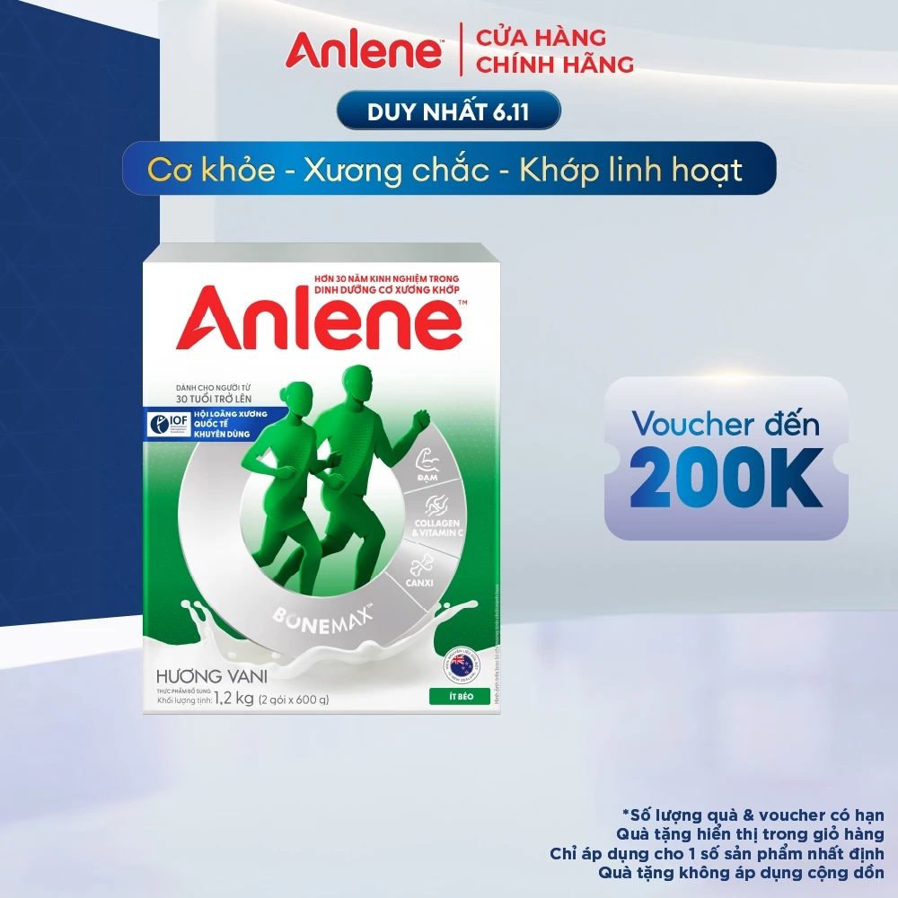 Sữa Bột Anlene Hương Vani 1.2kg