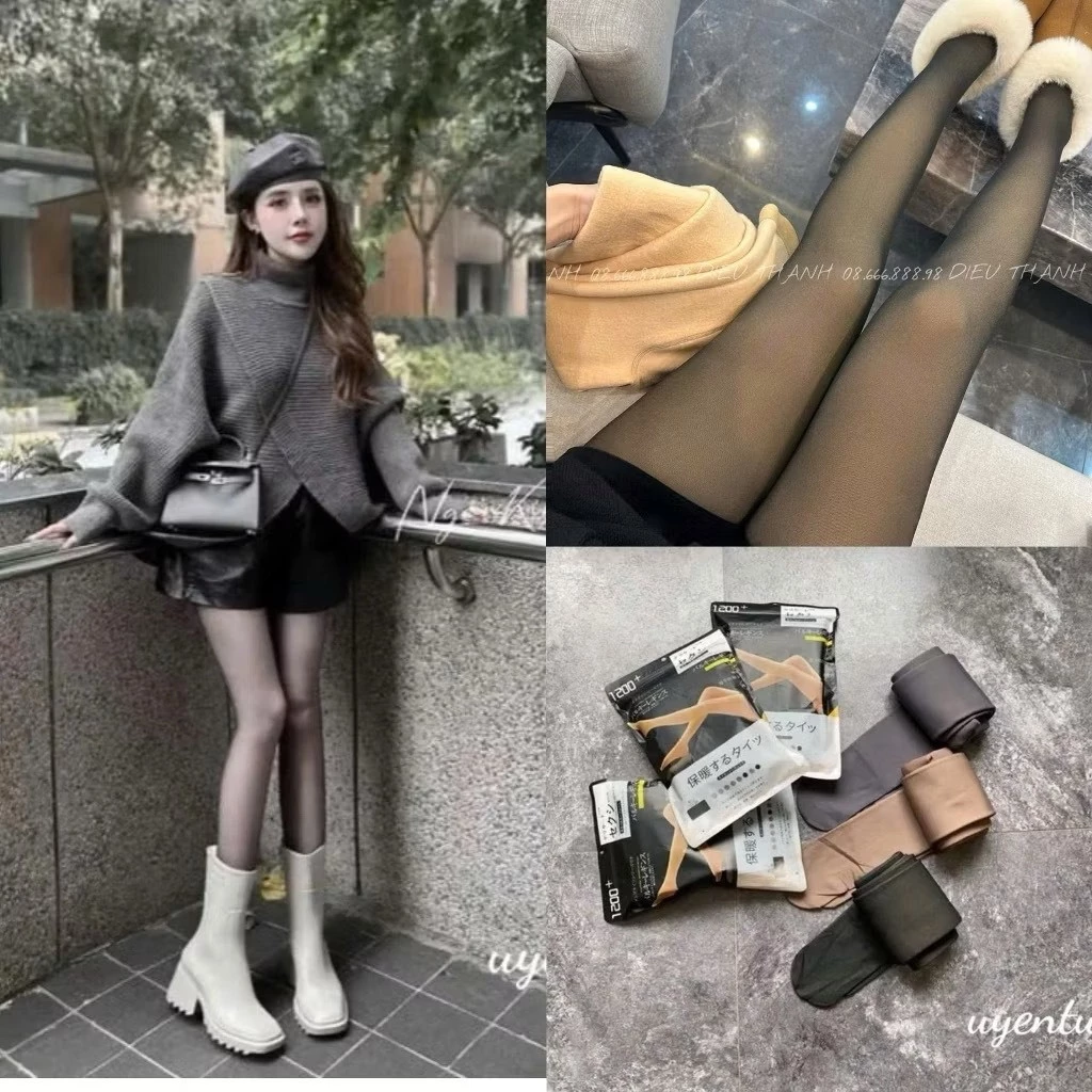 [LOẠI ĐẸP 2026] Quần tất 3D 6S lót lông LYMIA giữ nhiệt siêu dày đẹp, siêu ấm QT02