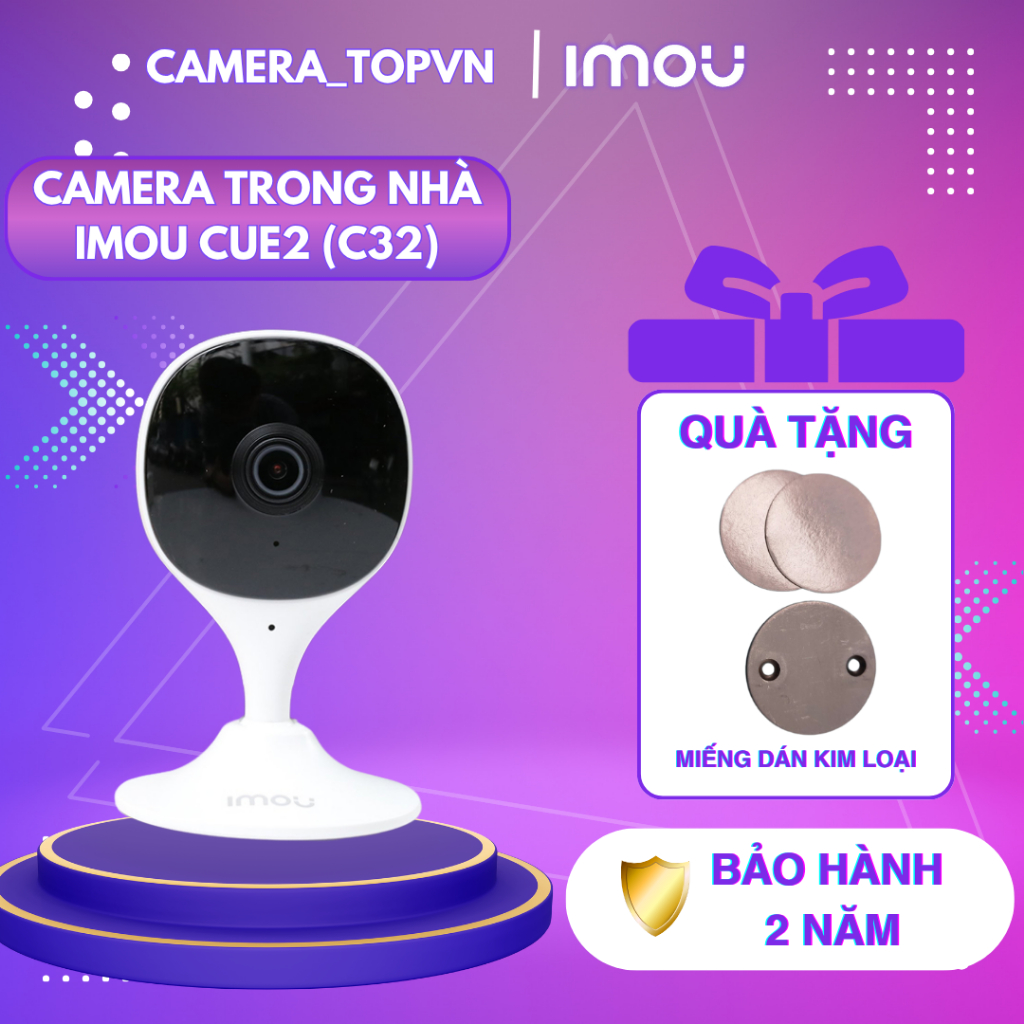 Camera imou C32, cố định góc rộng, độ phân giải 2K-3MP, báo động về điện…