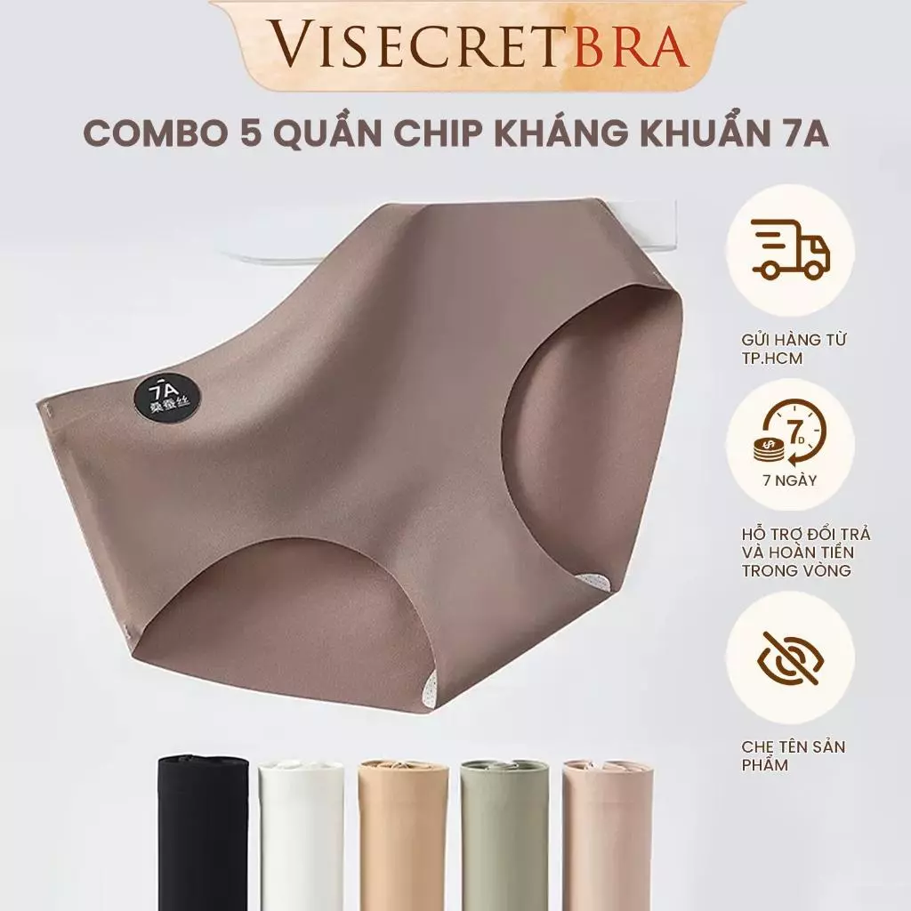 Quần Lót Quần Chip Nữ Chất Su Đúc Lạnh Kháng Khuẩn Không Đường May Mỏng Nhẹ Thoáng Mát - VN230204K