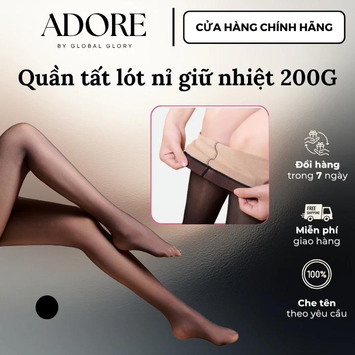[Live] Quần Tất Lót Lông Giữ Nhiệt Adore T1002 Màu Đen Siêu Dày Ấm