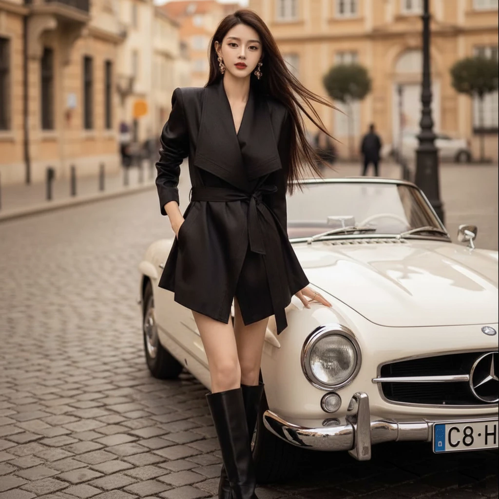 Áo Khoác Măng Tô Dáng Ngắn Kaki Hàn Quốc Cao Cấp – Form Chuẩn Sang Trọng, Tôn Dáng | Doll Diva