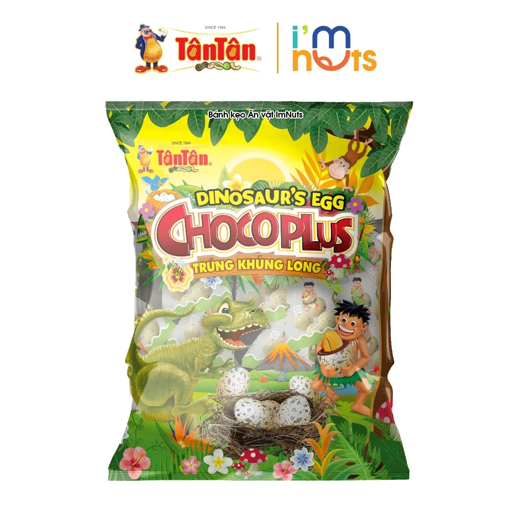 Đậu Phộng Trứng Khủng Long Chocoplus Tân Tân Tuổi Thơ Gói Nhỏ