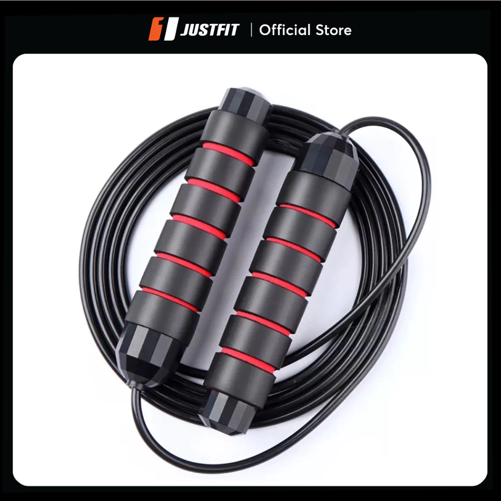 Dây nhảy có tạ JUSTFIT thể lực, giây nhảy dây giảm cân lõi thép cao cấp tập Gym tại nhà